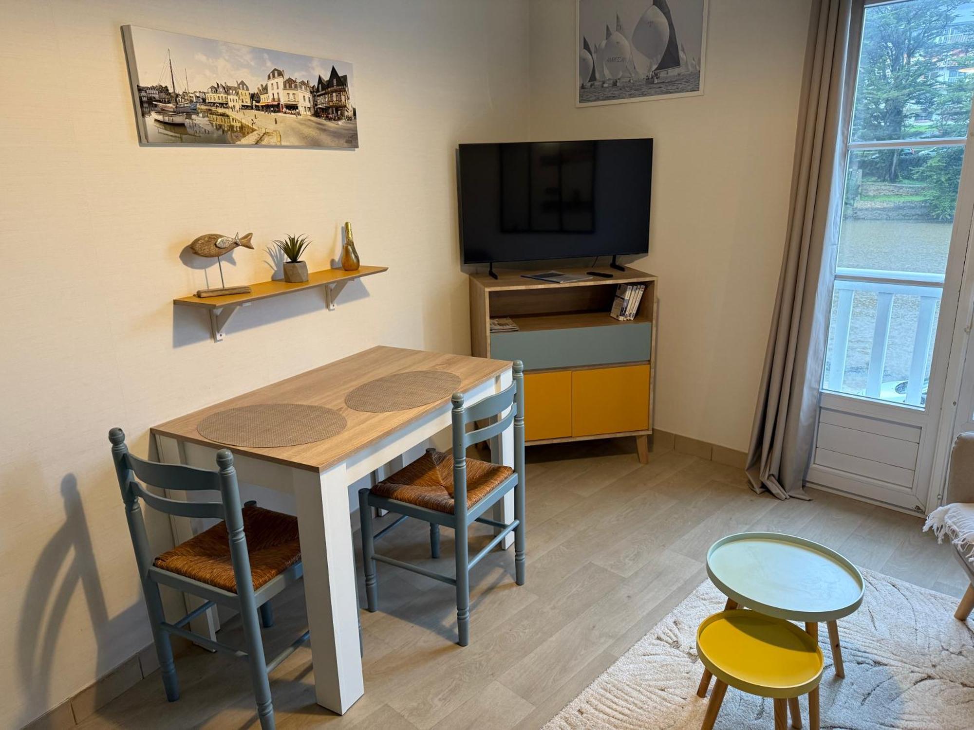 Appartement T2 Vue Sur La Riviere Avec Garage Privatif - Port De Saint-Goustan Auray Bagian luar foto