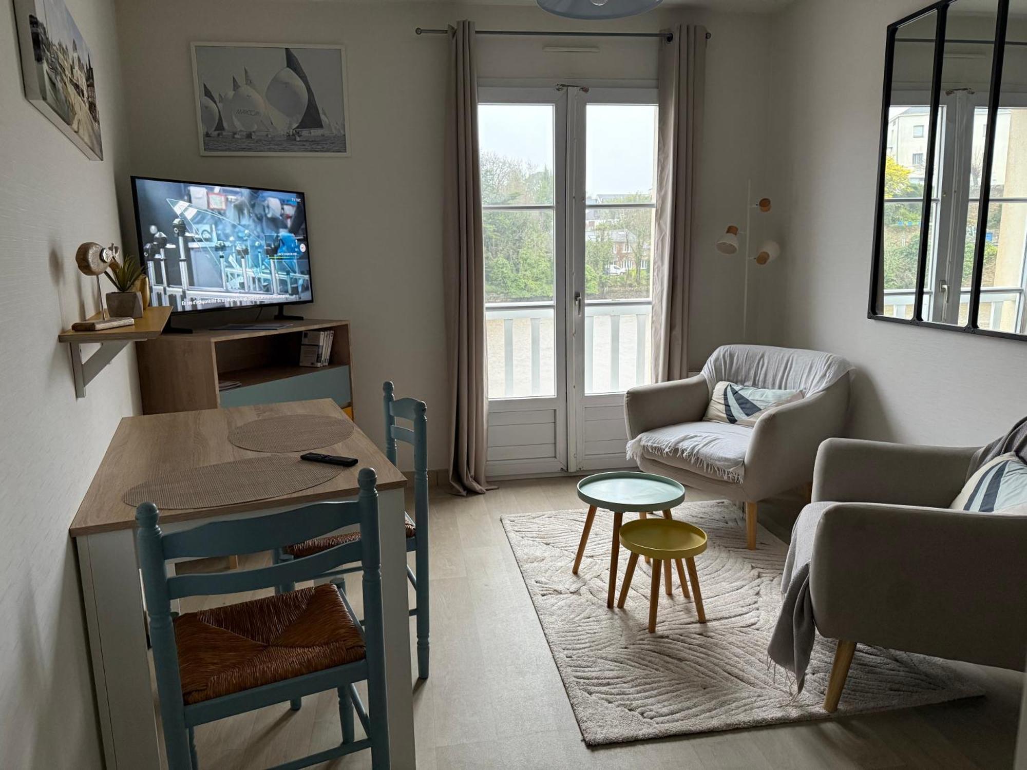 Appartement T2 Vue Sur La Riviere Avec Garage Privatif - Port De Saint-Goustan Auray Bagian luar foto