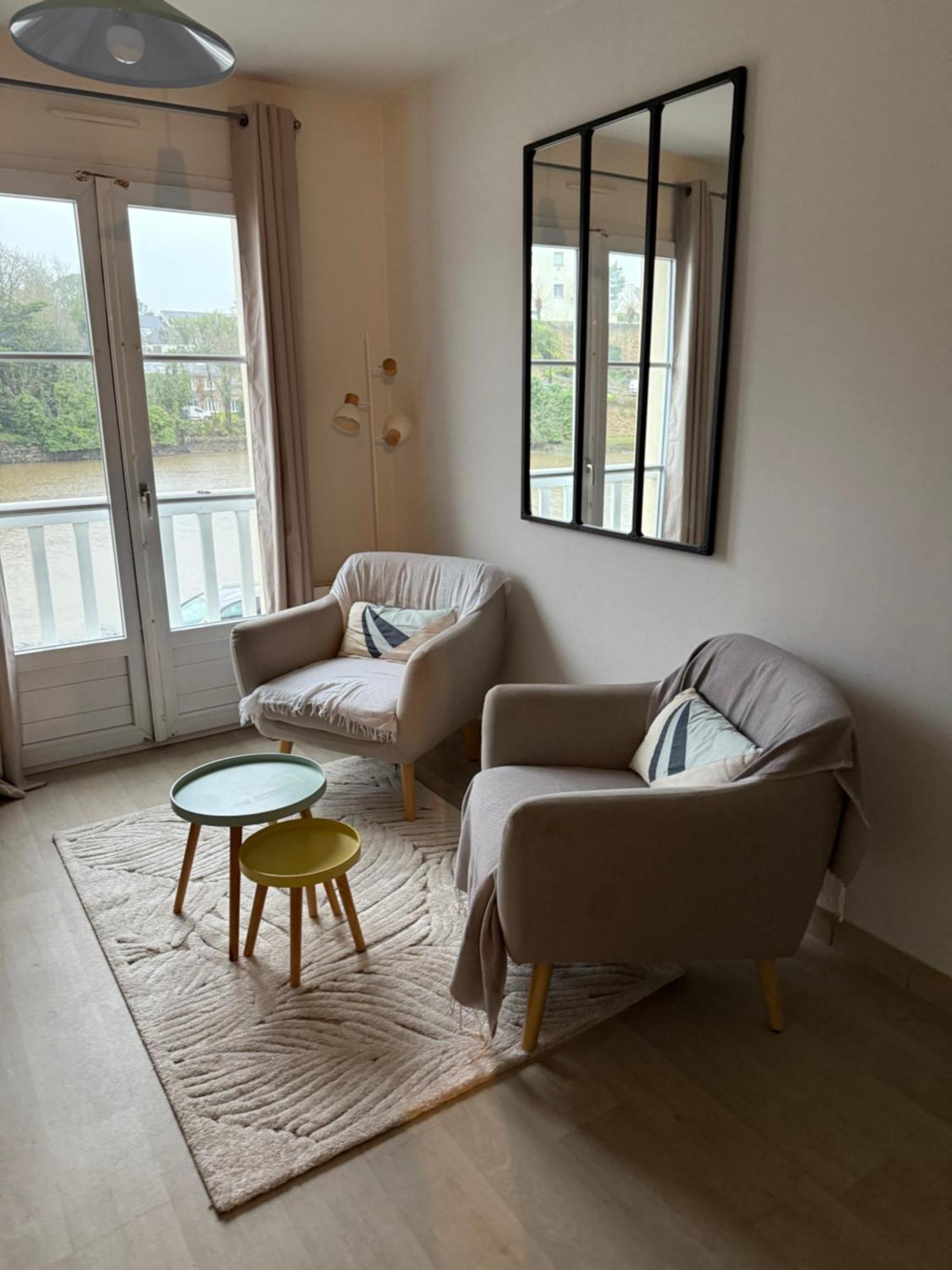 Appartement T2 Vue Sur La Riviere Avec Garage Privatif - Port De Saint-Goustan Auray Bagian luar foto